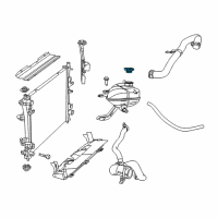 OEM 2019 Ram 3500 Coolant Recovery Bottle Cap Diagram - 68442532AA