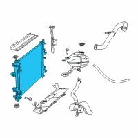 OEM Dodge Durango Engine Cooling Radiator Diagram - 68273308AA