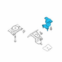 OEM 2012 Nissan NV3500 Engine Mounting Insulator, Rear Diagram - 11320-1PD0A