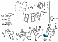 OEM 2022 Chevrolet Tahoe Blower Motor Switch Diagram - 84862897