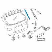 OEM 2017 Nissan Pathfinder Stay Assembly - Back Door, LH Diagram - 90451-3KA1A