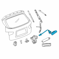 OEM 2014 Infiniti QX60 Switch Assembly Trunk Opener Diagram - 25380-3JA0A