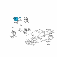 OEM 2009 Lexus LS600h ACTUATOR Assembly, Brake Diagram - 44050-50110