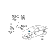 OEM 2010 Lexus LS460 Computer Assembly, SKID Diagram - 89540-50551