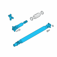 OEM 2019 Nissan Titan PROPELLER Shaft Diagram - 37200-EZ20A