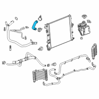 OEM 2017 Cadillac CTS Upper Hose Diagram - 22990650