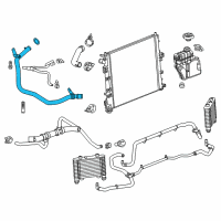 OEM Cadillac CTS Lower Hose Diagram - 12639879