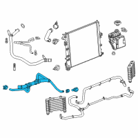 OEM Cadillac CTS Lower Hose Diagram - 23497426