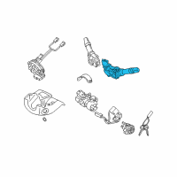 OEM 2011 Hyundai Tucson Switch Assembly-Lighting & Turn Signal Diagram - 93410-2M100