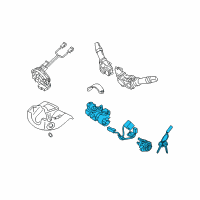 OEM Kia Optima Key Sub Set-Steering Locking Diagram - 819002TB00