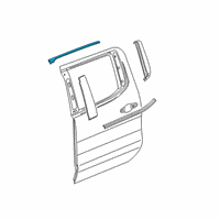 OEM Chevrolet Silverado 1500 LD Upper Molding Diagram - 85517668