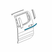 OEM Chevrolet Silverado 1500 LD Belt Molding Diagram - 84932474