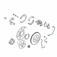 OEM 2014 BMW ActiveHybrid 7 Brake-Pad Sensor, Rear Diagram - 34-35-6-791-960