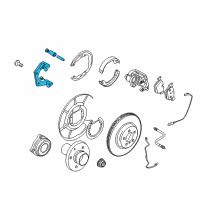 OEM 2010 BMW 550i GT xDrive Calliper Carrier Diagram - 34-21-6-796-720