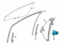 OEM Toyota Mirai Window Motor Diagram - 85710-62030