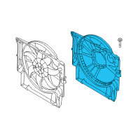 OEM 2018 BMW 330i GT xDrive Fan Shroud Diagram - 17-42-8-626-871