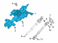 OEM 2022 Ford F-150 COLUMN ASY - STEERING Diagram - NL3Z-3C529-A