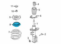 OEM 2021 Hyundai Santa Fe Bearing-Strut Diagram - 54612-L1000
