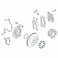 OEM Ford F-350 Super Duty Wheel Stud Diagram - -W706504-S439