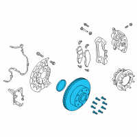 OEM 2021 Ford F-250 Super Duty Rotor Diagram - HC3Z-1102-H