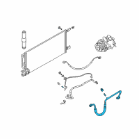 OEM 2005 Buick Rendezvous Hose Asm-A/C Compressor Diagram - 10314343