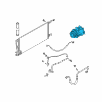 OEM 2006 Buick Rendezvous Compressor Diagram - 19129934