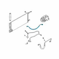 OEM 2004 Buick Rendezvous Hose Asm-A/C Compressor & Condenser Diagram - 10357768