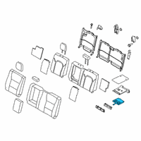 OEM 2019 Ford F-350 Super Duty Cup Holder Diagram - BL3Z-1613562-AF