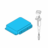 OEM 2009 BMW M5 Engine Electronic Control Computer Module Diagram - 12-14-7-842-121