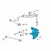 OEM 2010 Acura TL Knuckle, Right Rear (4Wd) Diagram - 52210-TK5-A00