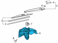 OEM 2021 Toyota Highlander Rear Motor Diagram - 85130-0E120