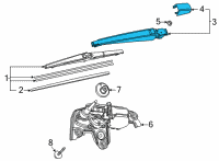 OEM 2020 Toyota Highlander Rear Arm Diagram - 85241-0E080