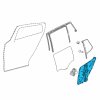 OEM 2017 Infiniti QX30 Rear Right Driver Window Regulator Assembly Diagram - 82720-5DM0A