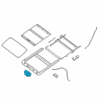 OEM 2012 Nissan Altima Motor Assy-Sunroof Diagram - 91295-JA01A