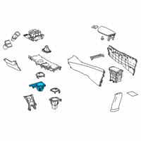 OEM 2019 Toyota C-HR Front Cup Holder Diagram - 55618-10020