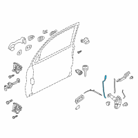 OEM 2010 Ford Escape Lock Rod Diagram - 8L8Z-7821853-A