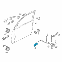 OEM Mercury Mariner Handle, Inside Diagram - 8L8Z-7822600-BC