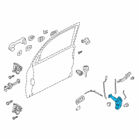 OEM 2010 Ford Escape Latch Assembly Diagram - BL8Z-7821812-B