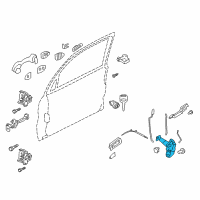 OEM 2008 Mercury Mariner Latch Assembly Diagram - BL8Z-7821812-B