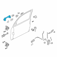 OEM 2009 Ford Escape Handle, Outside Diagram - 8L8Z-7822404-AB