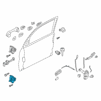 OEM Ford Contour Lower Hinge Diagram - 7L8Z-7822811-A