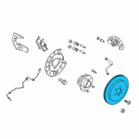 OEM 2012 Ford Explorer Rotor Diagram - AG1Z-2C026-A