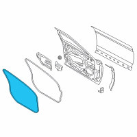 OEM 2018 Lincoln Continental Weatherstrip On Body Diagram - GD9Z-5420708-A