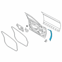 OEM 2018 Lincoln Continental Front Weatherstrip Diagram - GD9Z-5420521-A