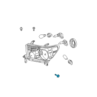 OEM Toyota Sequoia Headlamp Assembly Bolt Diagram - 90109-A0002