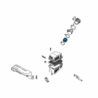 OEM 2002 Kia Sedona Hose-Air Cleaner Diagram - 0K52Y13231