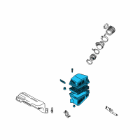 OEM Kia Sedona Air Cleaner Assembly Diagram - 0K52Y13300