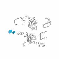 OEM 2005 Cadillac CTS Seal, Heater Core Case Diagram - 25740401