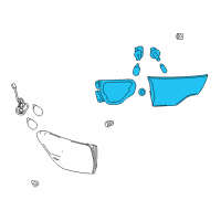 OEM 2015 Toyota Highlander Back Up Lamp Assembly Diagram - 81580-0E050