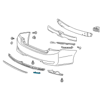 OEM Honda Accord Reflector Assy., L. RR. Diagram - 33555-SWA-J01